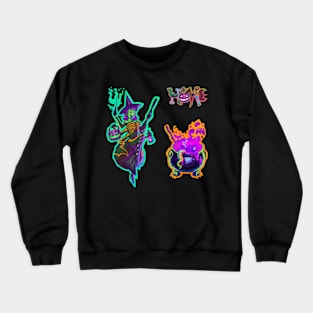 Halloween Zombie Spider Witch & Purple Cauldron Pack Crewneck Sweatshirt